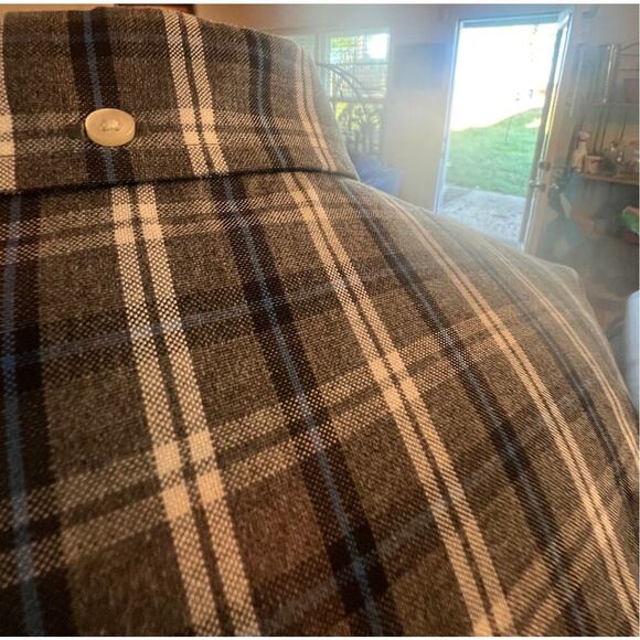 FOUNDRY SUPPLY CO. LONG SLEEVE BLUE GRAY PLAID BUTTON UP MENS SIZE 3X - Picture 8 of 8